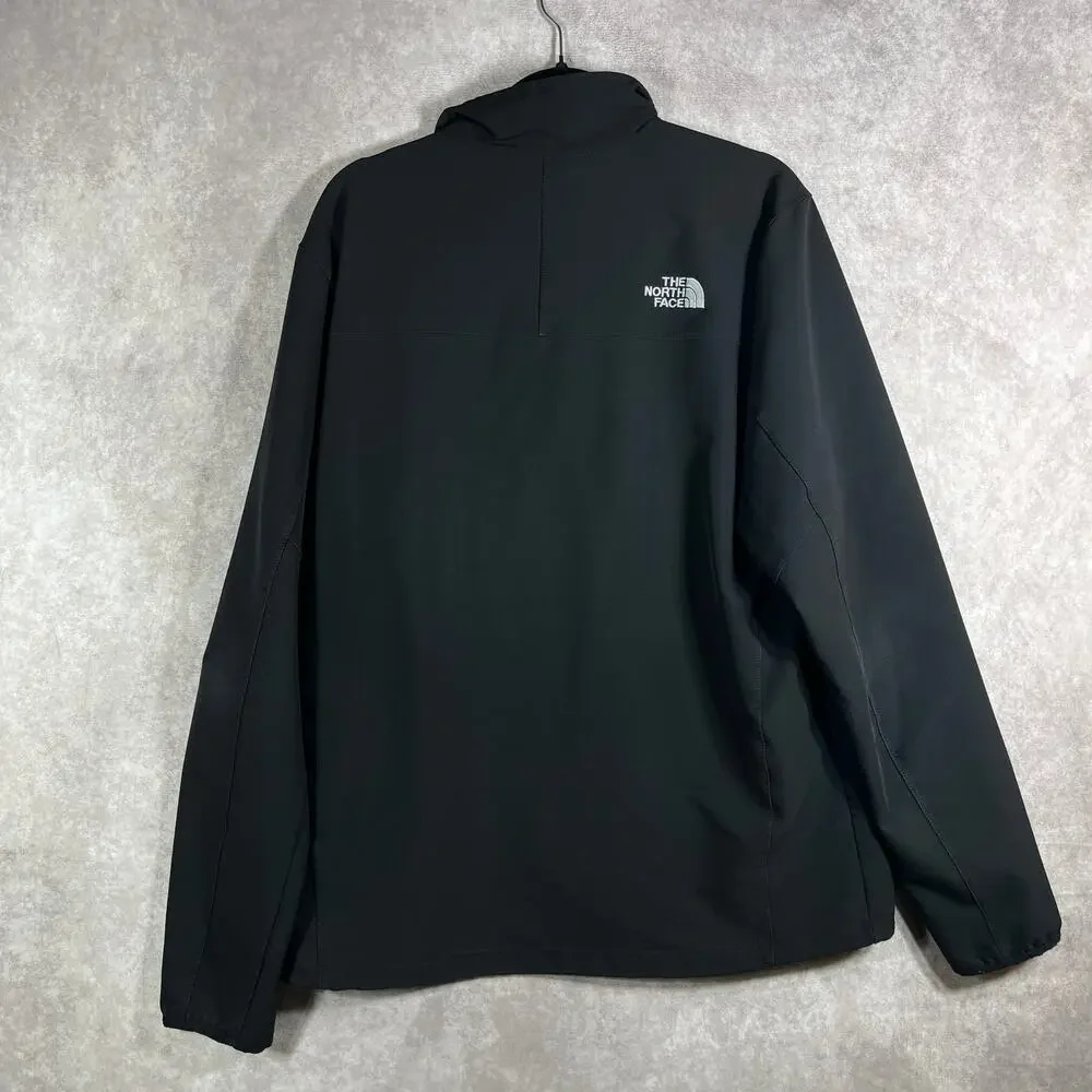 The North Face Windwall Jacket Mens Large Black Windbreaker‎ Full Zip Outdoor